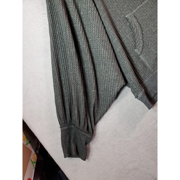 We The Free Sweater Womens Medium Olive Long Sleeve Round Neck Pockets Pullover - Picture 6 of 10